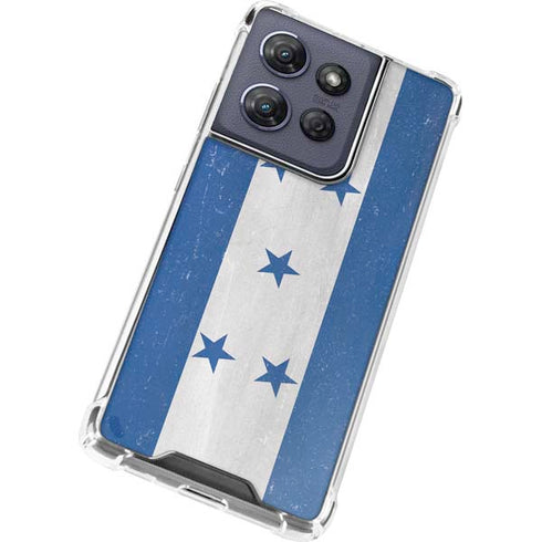 Honduras Flag Distressed Moto G Stylus 5G (2025) Clear Case
